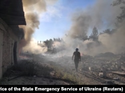 Донбасстағы Ресей әскерінің шабуылына ұшыраған Торецк қаласы. 27 шілде 2022 жыл.