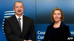 İlham Əliyev və Federica Mogherini