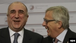 Elmar Məmmədyarov və Avropa Komissiyasının prezidenti Jean-Claude Juncker - Riqa, 22 may 2015