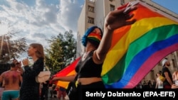 Ukraynada LGBT fəalların yürüşü