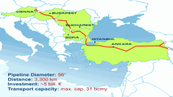 Avropaya alternativ yolla qaz daşıyacaq "Nabucco" layihəsi