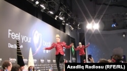 Germany. Dusseldorf. May 12, 2011. Press-conferance after second semifinal in Eurovision Song Contest